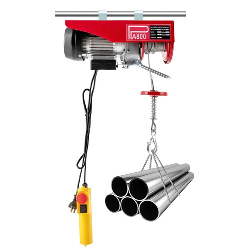 800kg /1763LBS Electric Hoist Winch 1450W Ceiling Wire Rope Lifting Machine - Picture 5 of 19