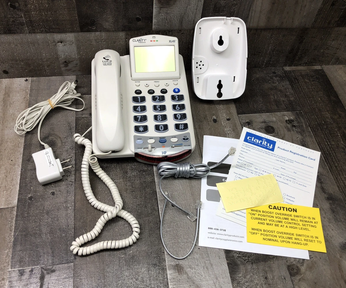Clarity Professional XL45 Amplified Corded Phone Digital Extra Loud Big Buttons Electronics