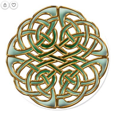 IRISH KNOT CELTIC VIKING German Silver Pendant On 22'' '' Necklace Men Women GIFT