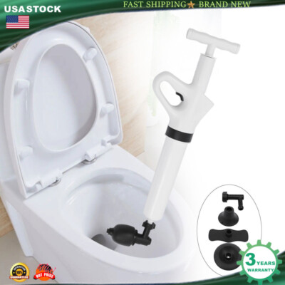 #ad #ad High Pressure Toilet Plunger Air Drain Blaster Sink Dredge Pipe Clog Plumbing $24.56