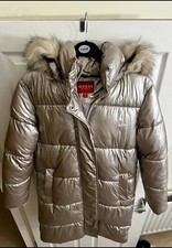 Guess Long Puffer Coat Size M Amazing