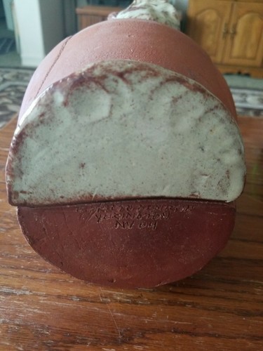 Chicken Shaped Cooker Oven Roaster Covered Dish Pottery w/Recipe Artisan Unique - Imagen 4 de 7