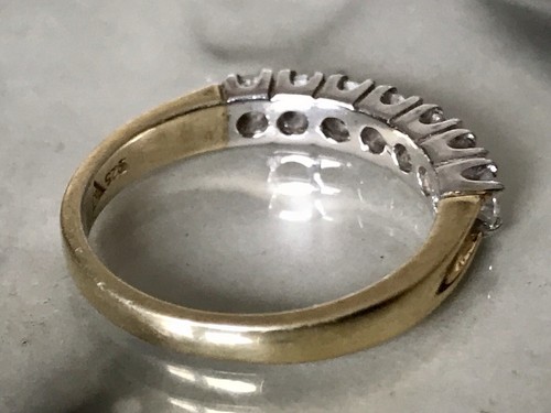 Vintage Damen Memory Ring farblose Steine Silber Gr.60 19,1 vergoldet - Bild 2 von 24