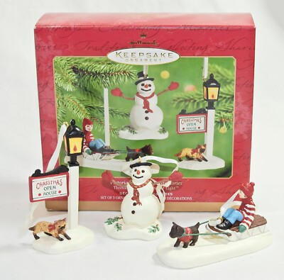 Hallmark Thomas 2001 Hallmark Thomas Kinkade - Victorian Christmas Memories - Set of 3 ...