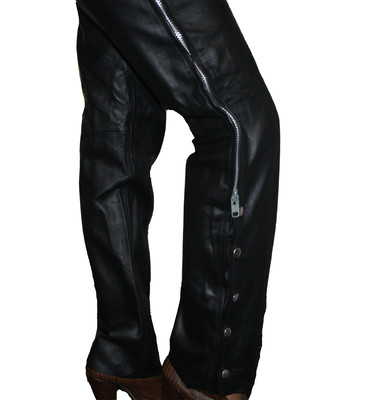 Women's Genuine Leather Pants Premium Quality Side Zippers Women's Genuine Leather Pants Premium Quality Side Zippers