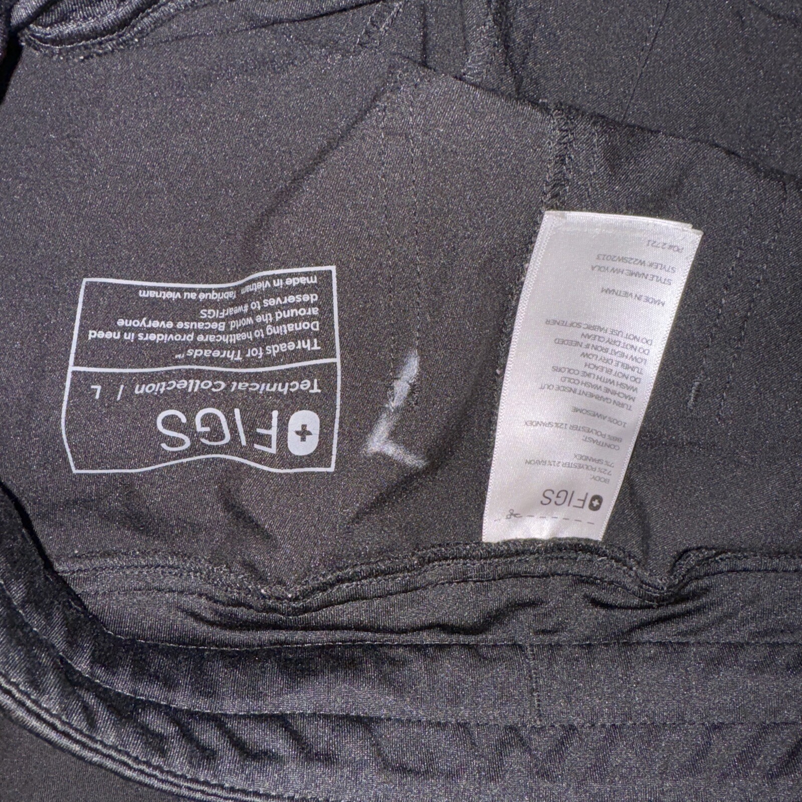 Black Figs Technical Collection Drawstring Scrub … - image 6