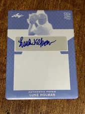 LUKE HOLMAN 2020 Leaf Perfect Game YELLOW PRINT PLATE AUTO #1/1 LSU TIGERS, REDS