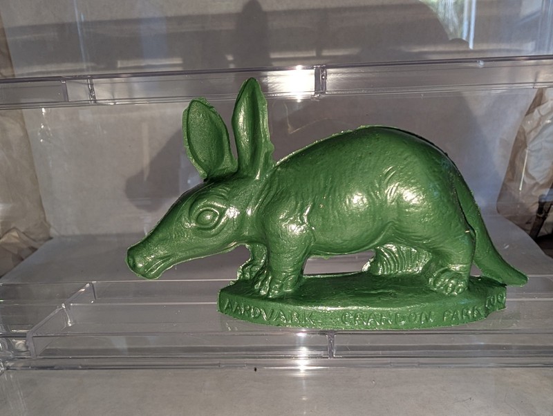 VINTAGE Mold A Rama GREEN  Aardvark Anteater