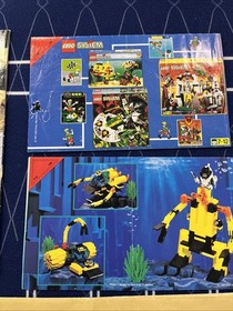 LEGO SYSTEM VINTAGE MANUAL LOT SPACE POLICE AQUAZONE 2153 6957 2162 6175 2160 +