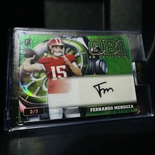Fernando Mendoza Wild Card QB1 On The Clock , Autographed, Serial Numbered, 2/3.