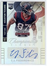 2014 CJ Fiedorowicz Contenders Championship Ticket Auto  RC 39/99 #110 (B482)