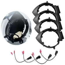 4x Stereo Door Speaker Adapter 6.5" Spacer Bracket Harness For 07-14 Chevy Tahoe