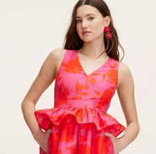 Kate Spade x Target Classic Rose Peplum Midi Dress 8