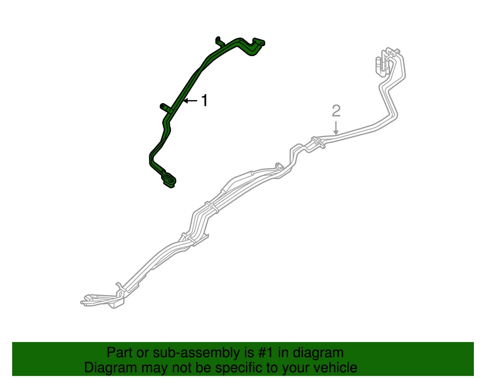 Подлинный Nissan Liquid Line 92460-EA000 - Изображение 2 из 2