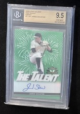 Jared Shuster - 2020 Leaf Valiant The Talent #TT-JS1 Green Prismatic /99 BGS 9.5