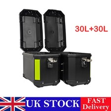 Universal Fit Motorcycle Side Case 30L PP Hard Saddlebag Box With Support