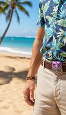 Men Women Silver Metal Belt Buckle Tiki Mask Statue Animation Cool Hawaiian Bar