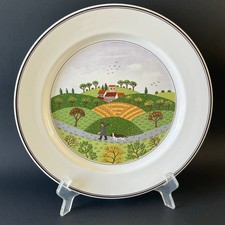 Assiette plate Villeroy & Boch Design Naïf chasseur en très bon état  26.5 cm