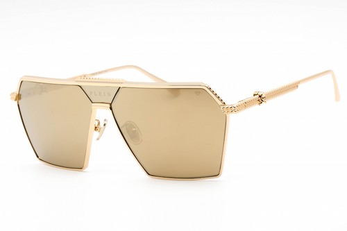 Gafas de sol PHILIPP PLEIN SPP076V 400G marco dorado espejo humo lentes doradas 66 mm - Imagen 3 de 4