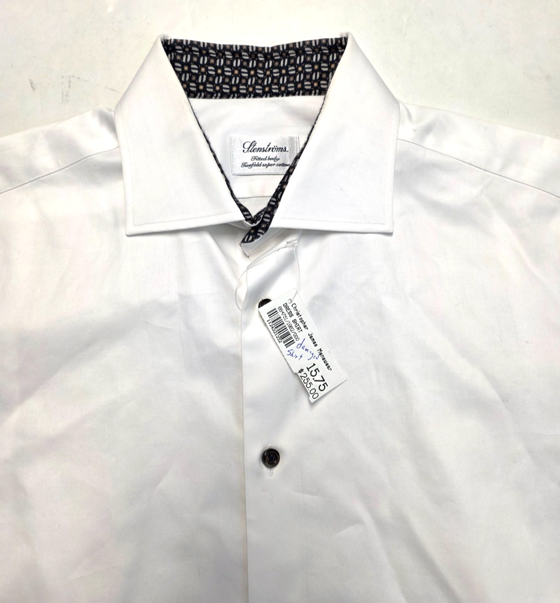 green emerald velvet dress White Fitted Shirt