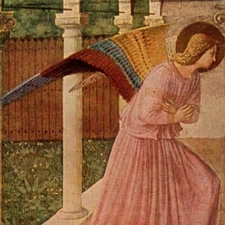 Vintage Postcard Annunciation Fra Angelico 1387-1455