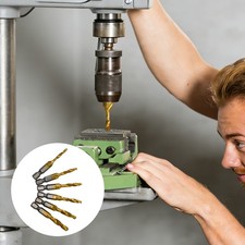 12Pcs 3-in-1 Drill Tap Set HSS 4341 Titanium Coated SAE Thread Tool Kit