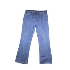 Vintage 70s Levis 646 Orange Tab Flare Bootcut Jeans Mens 37x30 Dark Wash Denim