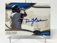 2014 Topps Tier One - Acclaimed Autographs On Card Dusty Baker #AA-DBA /299 (AU)
