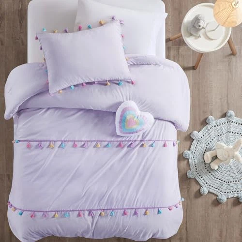 Juego de Edredón Queen, Divertido Edredón Borla Multicolor para Cama Queen Size, Foto 4 de 4