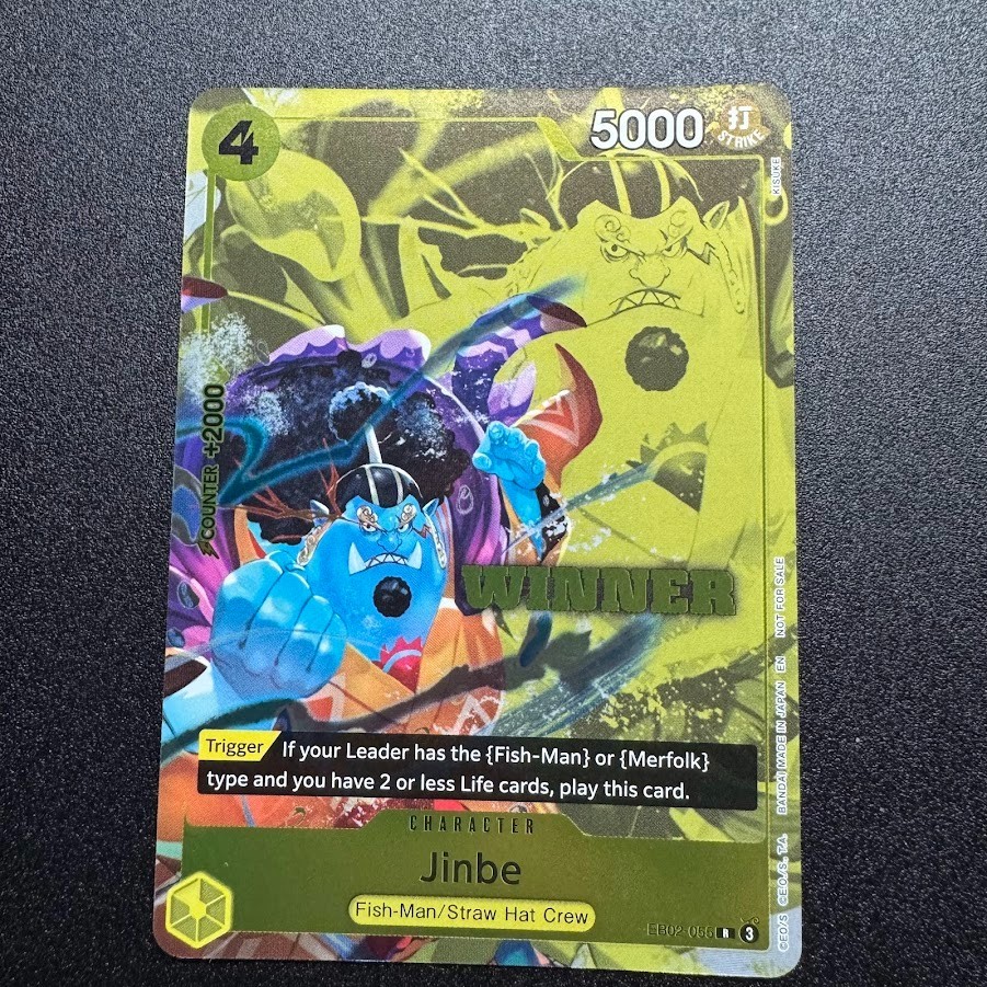 Jinbe Winner Pack 2025 Vol. 3 EB02-055 One Piece TCG Promotion Cards Foil NM