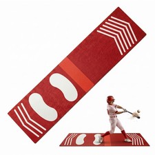 Trainer Mat Baseball, Pitching  Throwing Training Mat for Stride  Stance Pr...