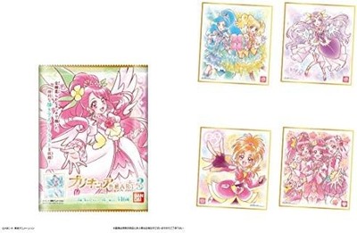 (candy toy goods only) Precure colored paper ART3 [all 16 sets (Full comp)]