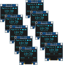 10 Pieces 0.96 Inch OLED I2C IIC Display Module 12864 128X64 Pixel SSD1306 Mini