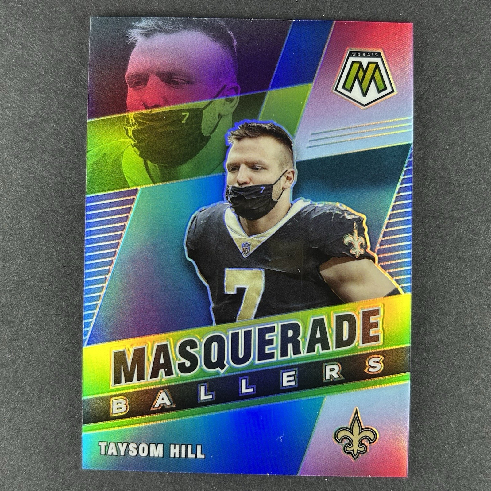 2021 Taysom Hill Panini Mosaic Masquerade Ballers SSP #MB-3