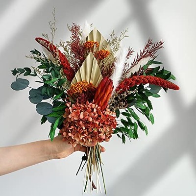 Dried Flower Bouquet - Fall Pampas Grass & Flower Arrangements Natural
