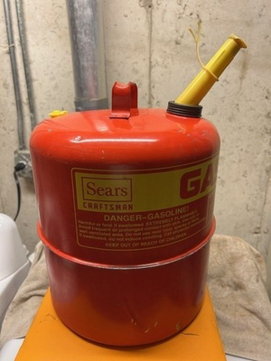#ad #ad Sears Craftsman 5 1 4 G Gas Can with Pre Ban Spout Cap Screen amp; Vent $20.00