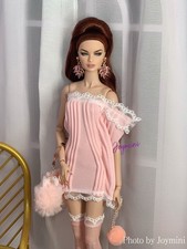 3PCS For Fashion Royalty Integrity Poppy Parker NuFace Dolls Clothes Bag 1/6