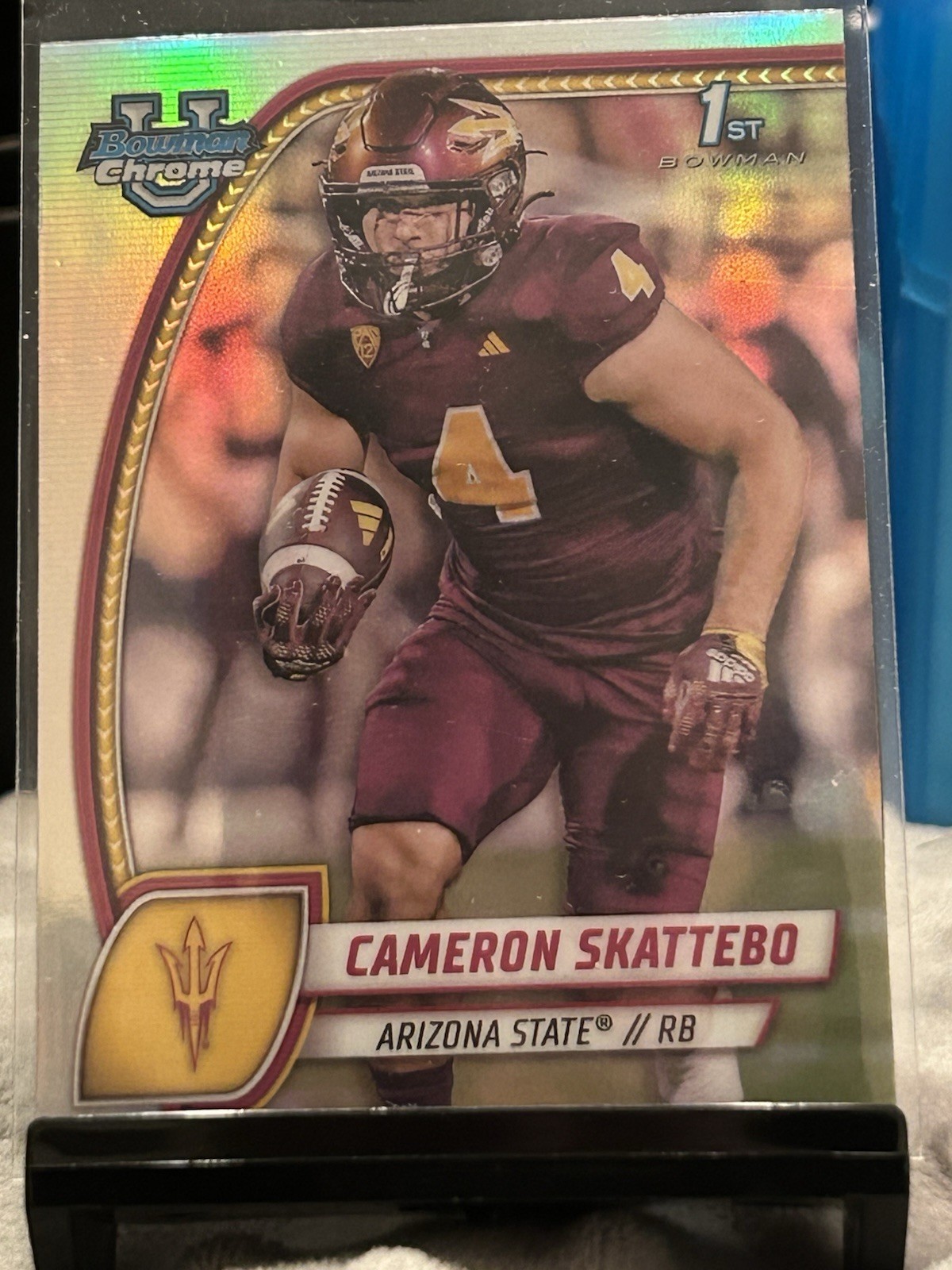 2024 Bowman University Chrome - Cameron Skattebo #37 Refractor (RC)