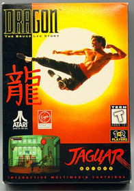 Dragon Bruce Lee Story Atari Jaguar CIB Complete W/ Manual + Insert Authentic