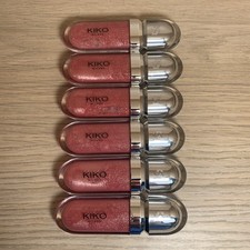 Lot of 6 Kiko Milano 3D Hydra Lipgloss 17 Pearly Mauve Shimmer Pink Makeup New