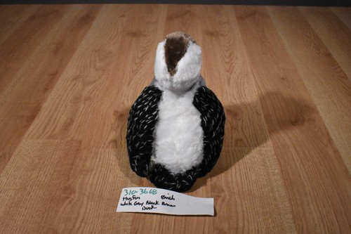 Hugfun White Grey Brown Duck Plush(310-3668) - Picture 2 of 5