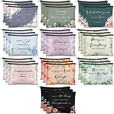 30 Pcs Christian Gift for Women Religious Mother's Day Gifts Cosmetic Bags In...