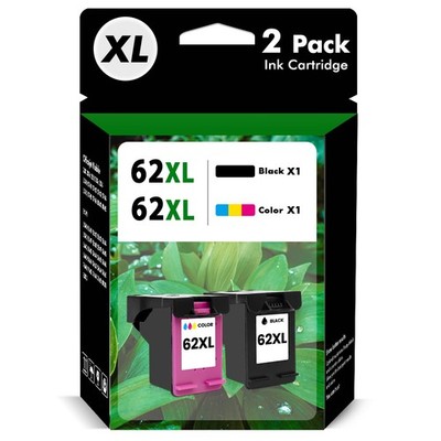 62 XL XXL Ink Cartridges for HP 62XL Envy 7640 7645 5740 5540 5640 5660 Printer