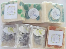 NEW ASSORTED Natural Specialty Soap Lot of 7 SEALED Bars for Bath and Body