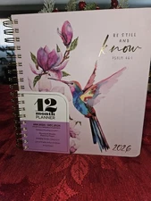 CREATIVE EXPERT 12 MONTH PLANNER.."BE STILL AND KNOW PSALM 46:1"JAN '26-DEC'26💐