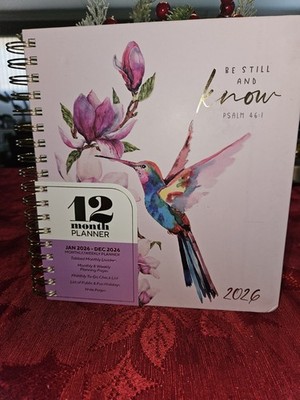 CREATIVE EXPERT 12 MONTH PLANNER..''BE STILL AND KNOW PSALM 46:1''JAN '26-DEC'26 