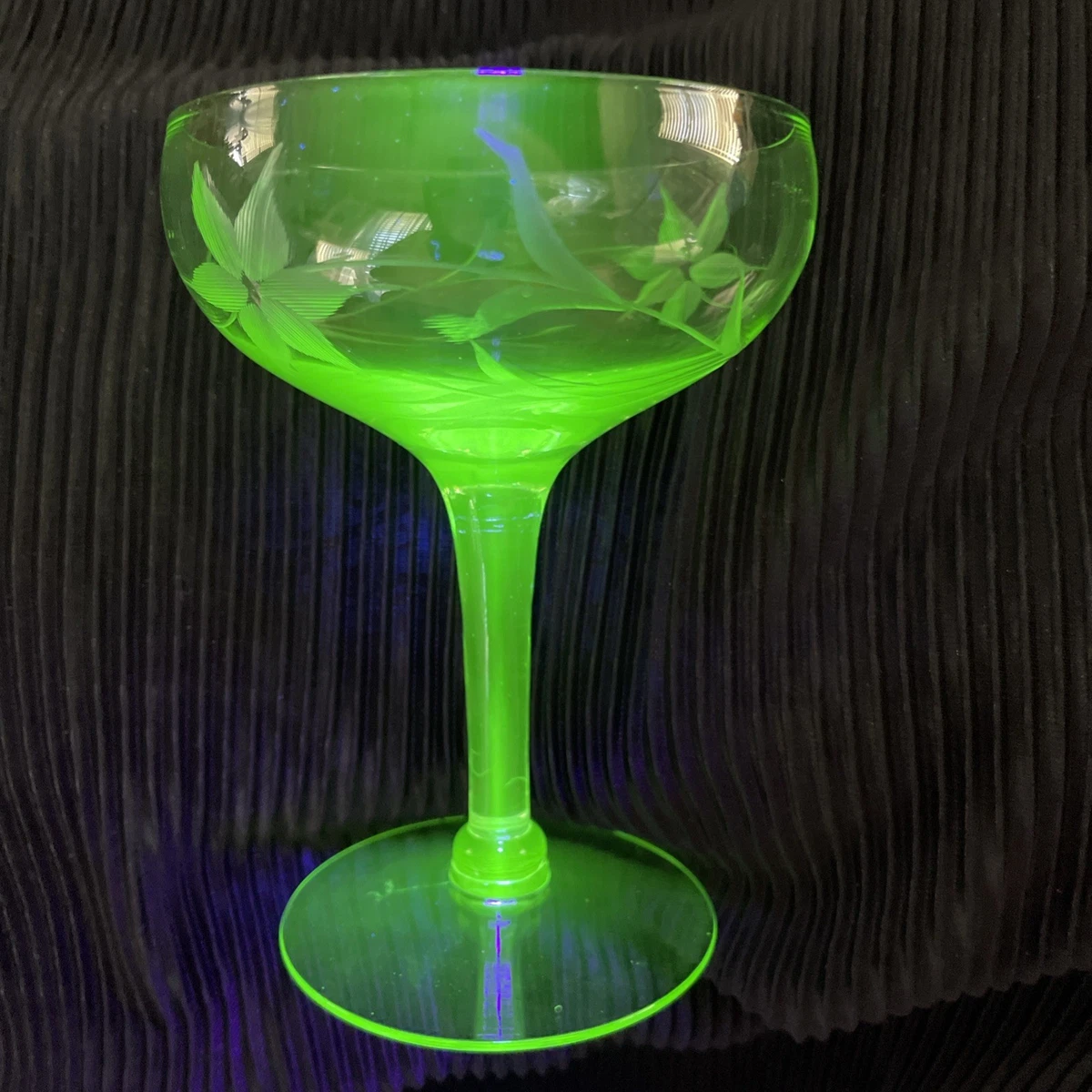 depression glass stemware products for sale | eBay