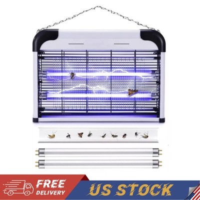 20W Lamp Insect Killer Mosquito Zapper Bug Pest Fly Trap Electric Light Lawn