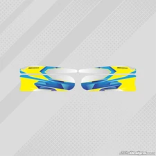 AIRBRUSH YELLOW CUSTOM SIDEPOD STICKER KIT - KARTING - GO KART - JakeDesigns