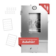 Räucherofen mit umfangreichem Zubehör, Räucherschrank mit 3 Etagen